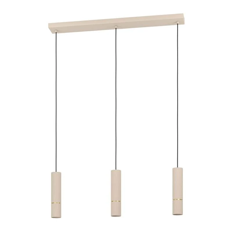 B-Ware Hängeleuchte Caminia Pendelleuchte Lampe sandfarben Länge 77 cm SIEHE TEXT/FOTO