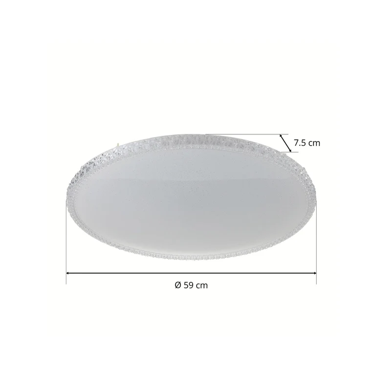 B-Ware Deckenleuchte Lampe Briloner LED Style Fernbedienung weiß Metall Kunststoff