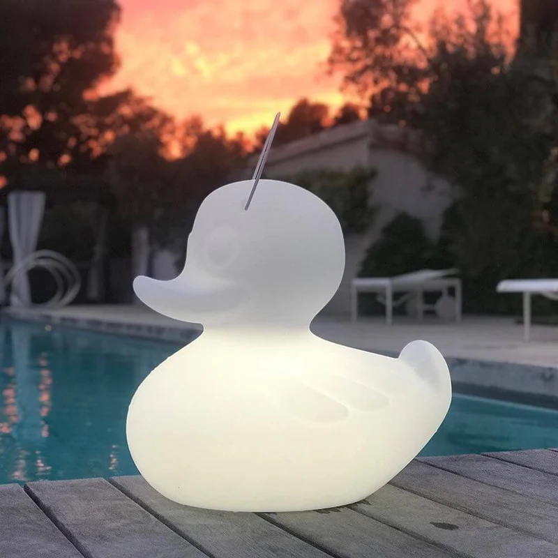 Schwimmfähige Akku-LED-Leuchte Duck-Duck S Gelb
