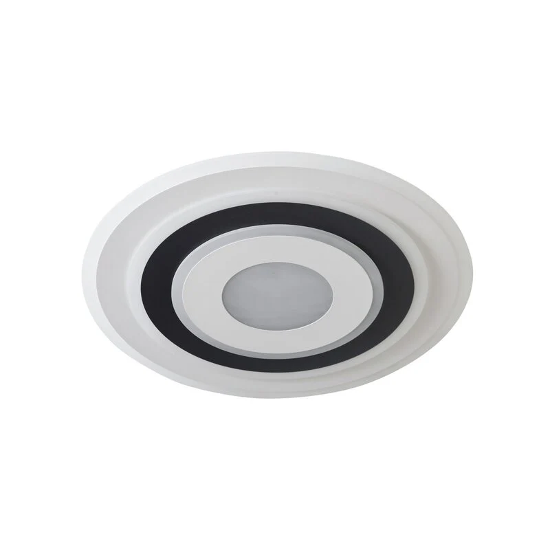 B-Ware Lindby Deckenleuchte Deckenlampe LED Rebeka rund weiss schwarz Acryl Metall