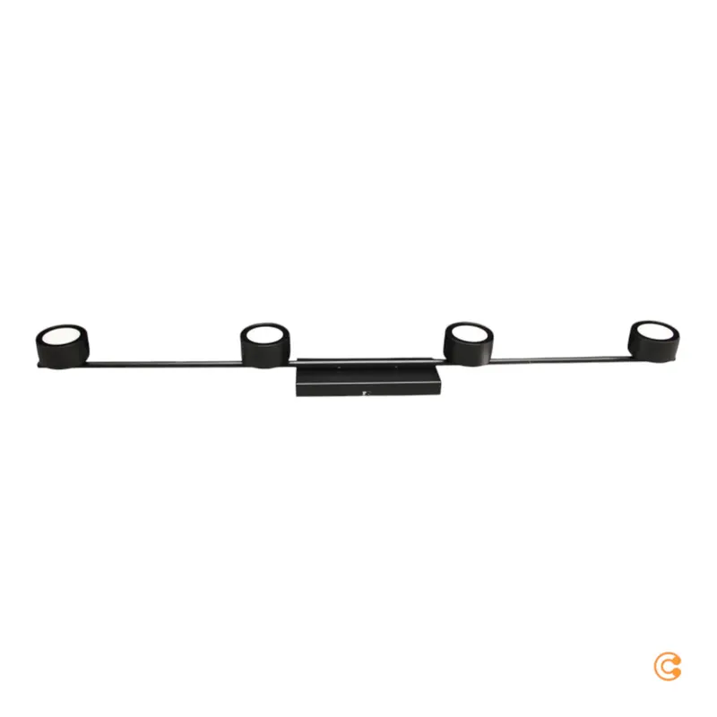 B-Ware Nordlux Deckenleuchte Lampe Clyde LED vierflammig dimmbar schwarz