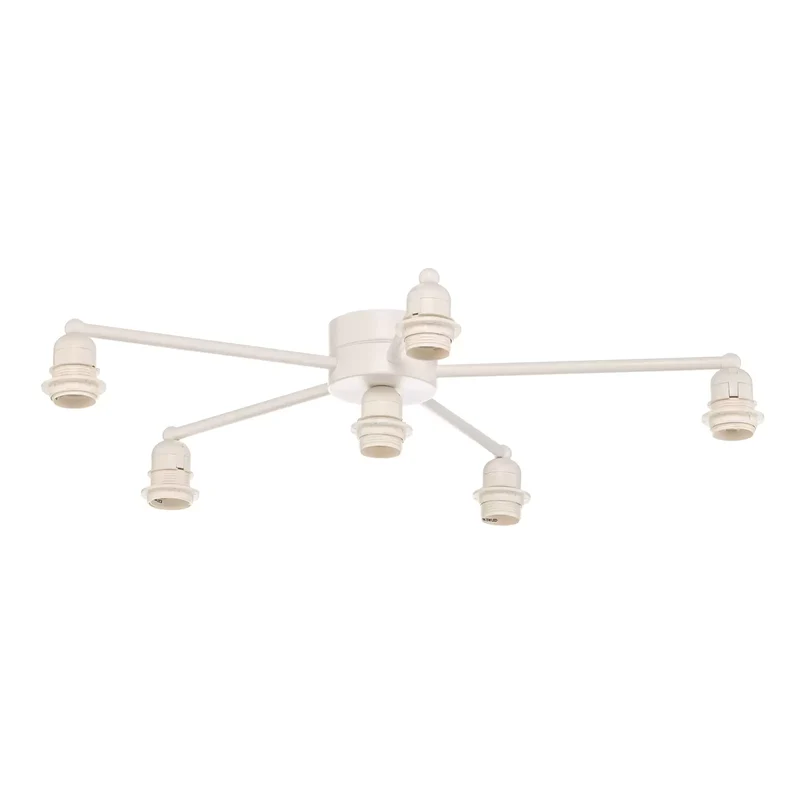B-Ware Euluna Lodge Deckenleuchte 6-flg.multicolour Deckenlampe Lampe Leuchte Spot