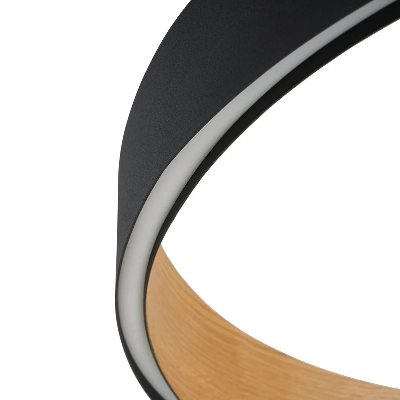 B-Ware Lucande LED Hängeleuchte Pendel Daelor Fernbedienung Holz CCT SIEHE TEXT/FOTO407