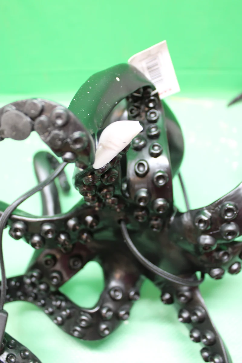 B-Ware KARE Tischleuchte Octopus schwarz Textil Kunstharz 47cm LED SIEHE TEXT/FOTO