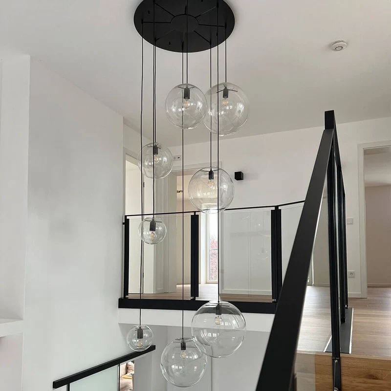 s.luce Orb Glaskugel Galerieleuchte 5m Abhängung