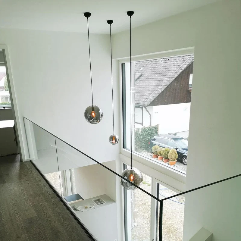 s.luce Orb Glaskugel Galerieleuchte 5m Abhängung
