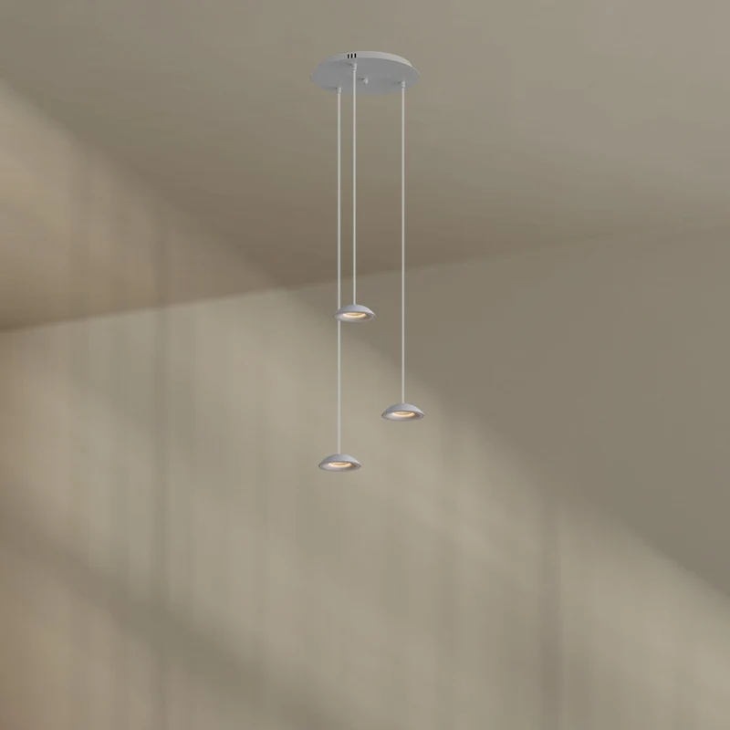 s.luce Modular Hängeleuchten-Baldachin 3-flammig oder 5-flammig
