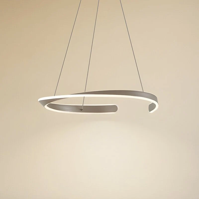 B-Ware Lucande LED Hängeleuchte Pendelleuchte Eloura silber Metall CCT Ø58cm