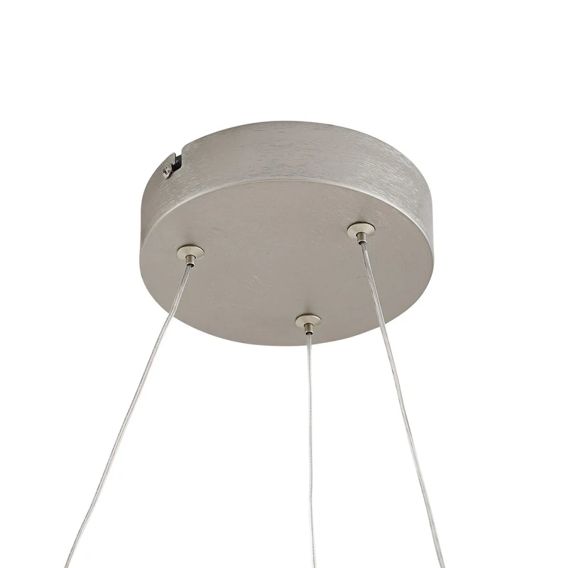 B-Ware Lucande LED Hängeleuchte Pendelleuchte Eloura silber Metall CCT Ø58cm