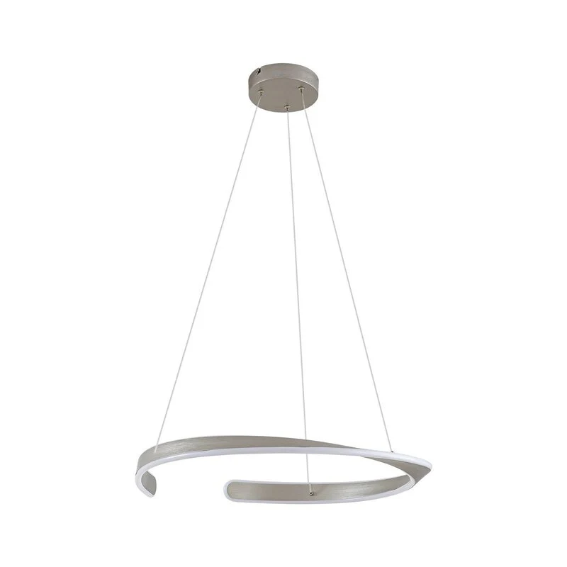 B-Ware Lucande LED Hängeleuchte Pendelleuchte Eloura silber Metall CCT Ø58cm