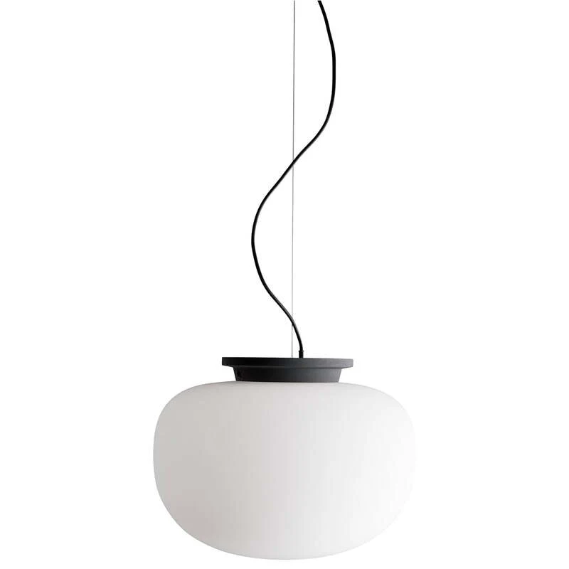 B-Ware Frandsen Pendelleuchte Hängelampe Supernate opalweiß Glas Wohnzimmer 38x29 cm