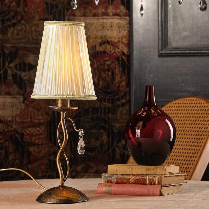 B-Ware ONLI Delia Tischleuchte Leuchte Lampe bronze Eisen 42 cm SIEHE TEXT/FOTO