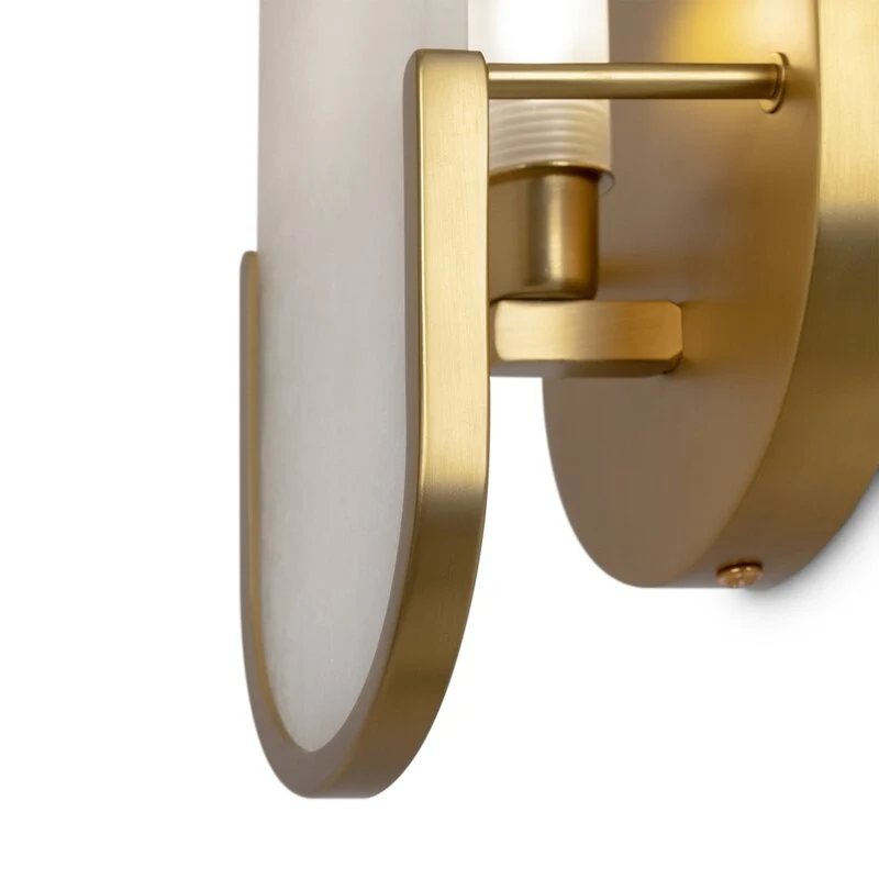 B-Ware Maytoni Wandleuchte Wandlampe Marmo gold Metall Stein Höhe 30,5 cm