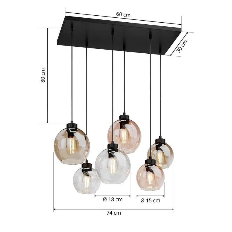 B-Ware TK Lighting CUBUS 2164 Hängeleuchte Deckenlampe Pendelleuchte SIEHE TEXT/FOTO639
