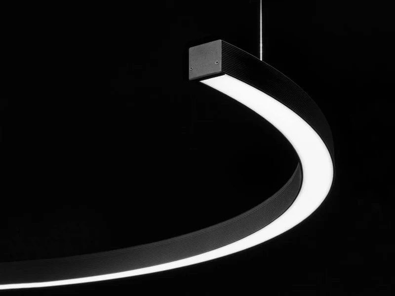 Panzeri Brooklyn Halb-Ring LED-Deckenlampe