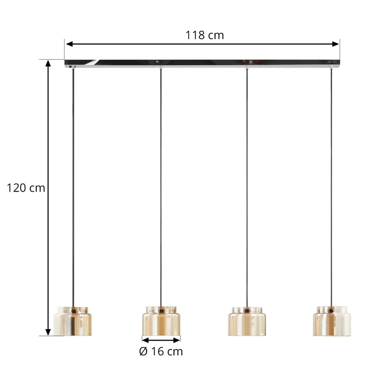 B-Ware Lucande Diano Hängeleuchte Pendellampe Deckenlampe Lampe Leuchte SIEHE TEXT/F653