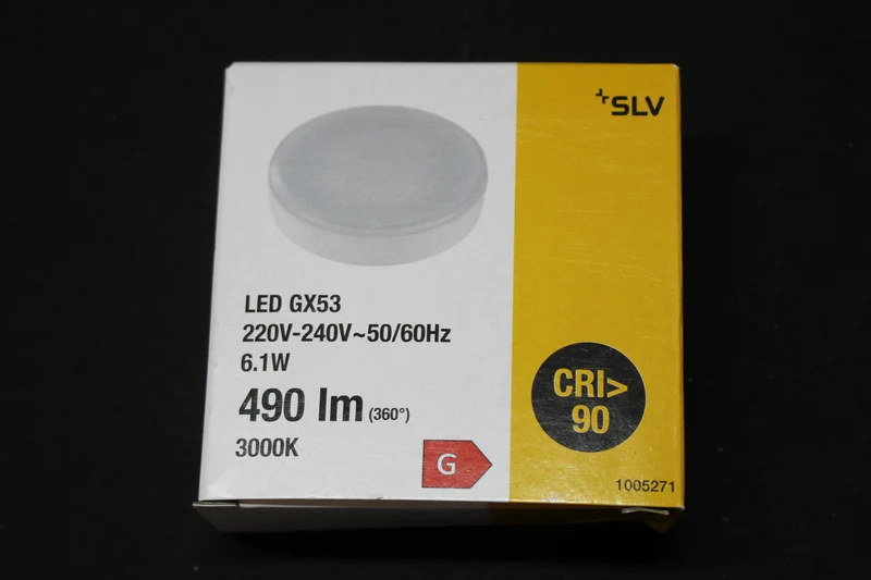 B-Ware SLV 1005271 TCR TSE GX53 LED Leuchtmittel Lampe GX53 Milchig 6W 3000K 11 STÜCK