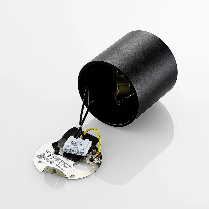B-Ware Arcchio Walza Downlight GU10 schwarz Leuchte Lampe Deckenleuchte Deckenlampe