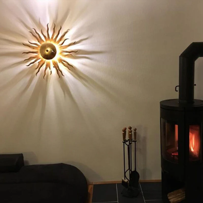 s.luce Diator XL handgeschmiedete Sonne Rost- & Goldfarben