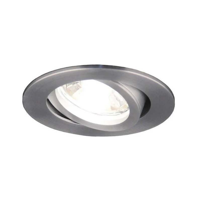 s.luce GU10 Einbaustrahler True schwenkbar 230V Alu-Matt