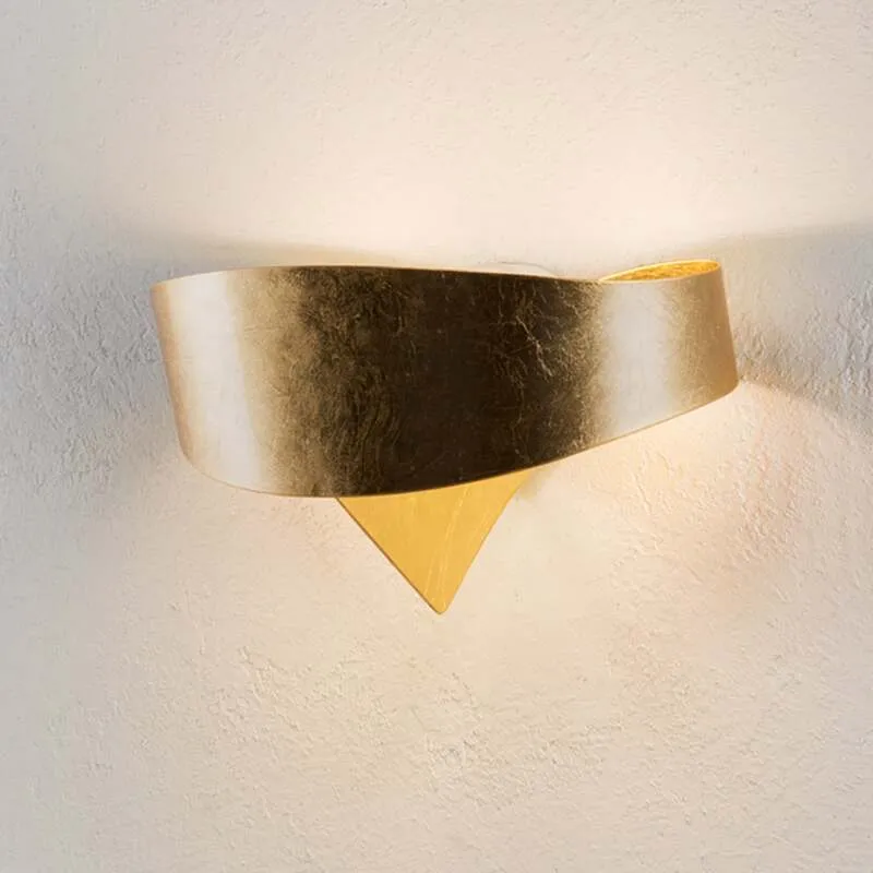 B-Ware Selène Goldene Designer-Wandleuchte Scudo Wandleuchte Wandlampe SIEHE TEXT/FOTO