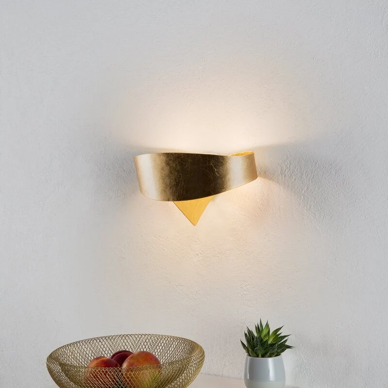 B-Ware Selène Goldene Designer-Wandleuchte Scudo Wandleuchte Wandlampe SIEHE TEXT/FOTO