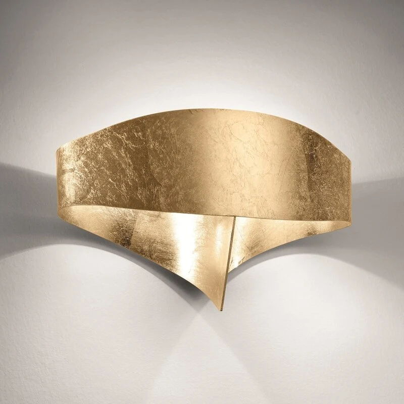 B-Ware Selène Goldene Designer-Wandleuchte Scudo Wandleuchte Wandlampe SIEHE TEXT/FOTO