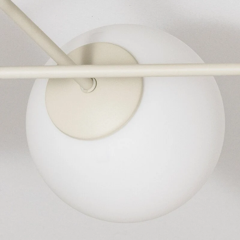 B-Ware HELAM Deckenleuchte Lampe Moon E27 sandfarben Glas 87cm dimmbar SIEHE TEXT/FOTO