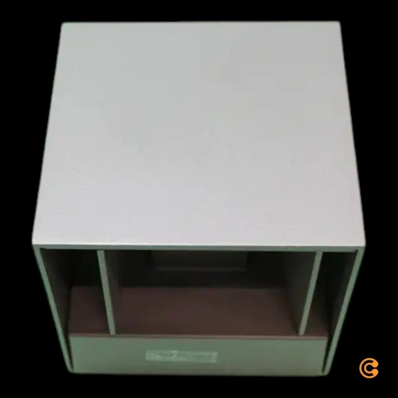 B-Ware Paul Neuhaus Außenwandleuchte Wandlampe LED Block anthrazit Aluminium Glas