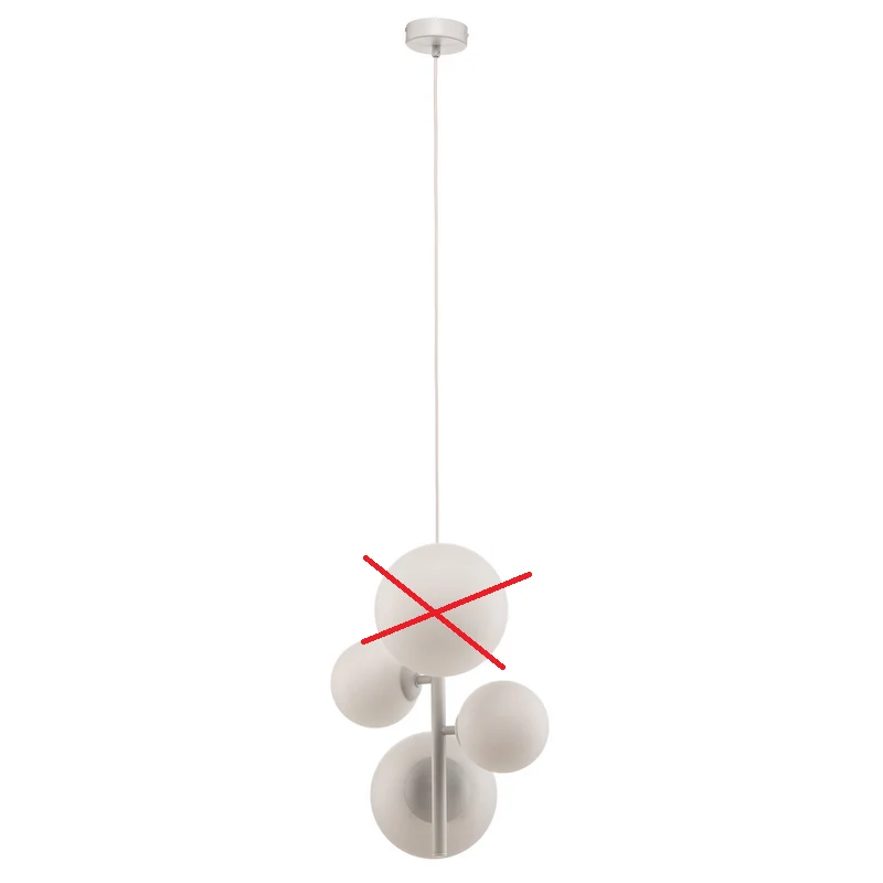 B-Ware Hängeleuchte Dione Pendelleuchte Hängelampe Deckenlampe weiß SIEHE TEXT/FOTO