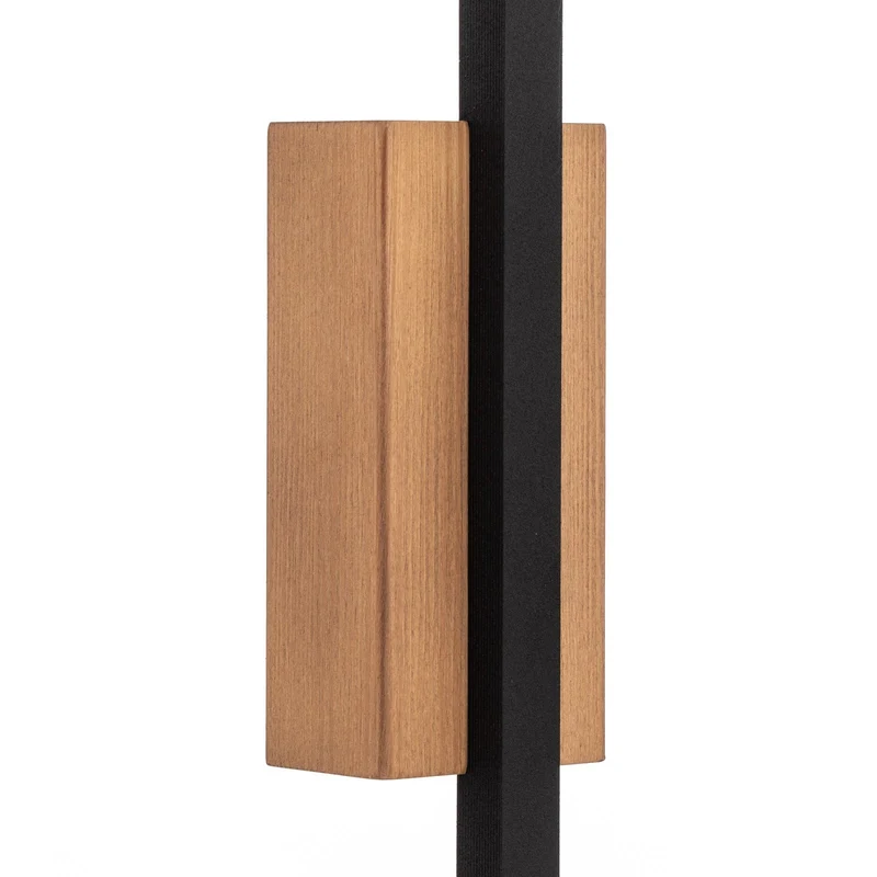 B-Ware TK Lighting Wandleuchte Wandlampe LED Flash schwarz kiefer Leuchte Leuchtmittel