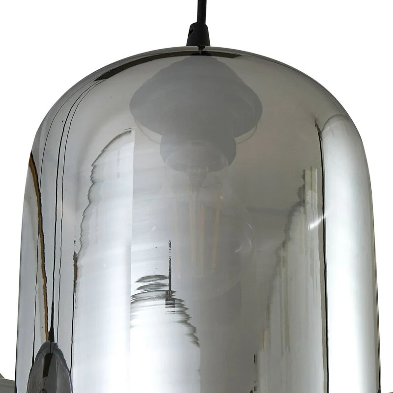 B-Ware Lindby Hängeleuchte Pendellampe Marla Glas rauchgrau 6fl 108cm E27 dimmbar240