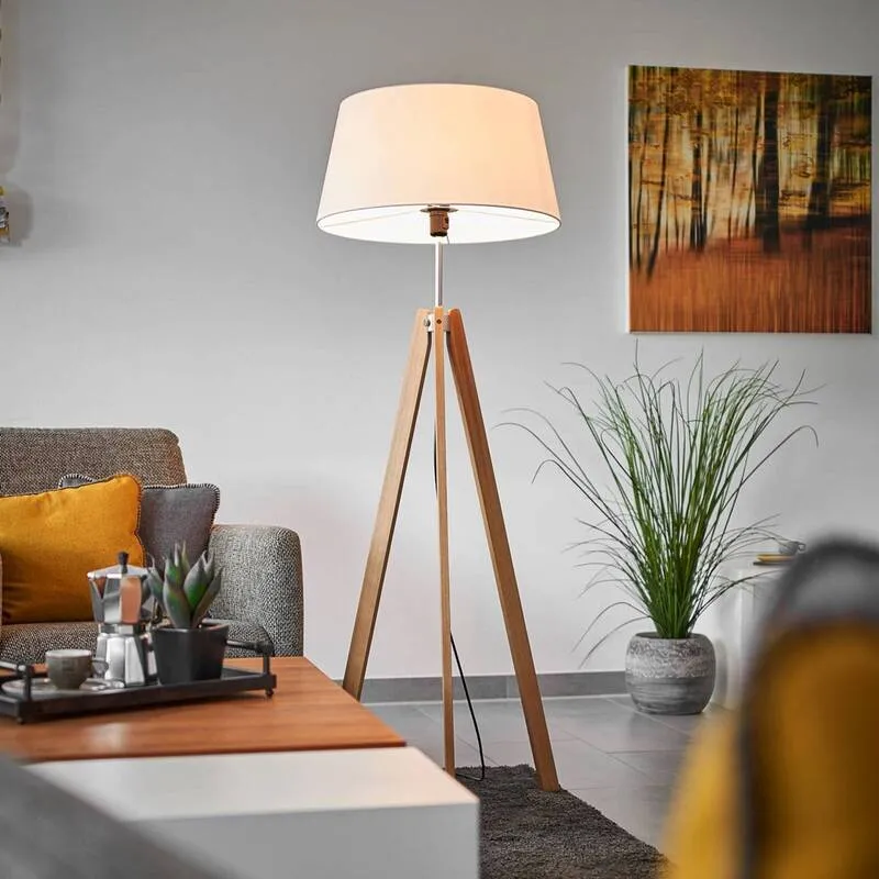 B-Ware Rothfels Thea Textil-Stehlampe Wohnzimmerlampe Stehleuchte E27 SIEHE TEXT/FOTO