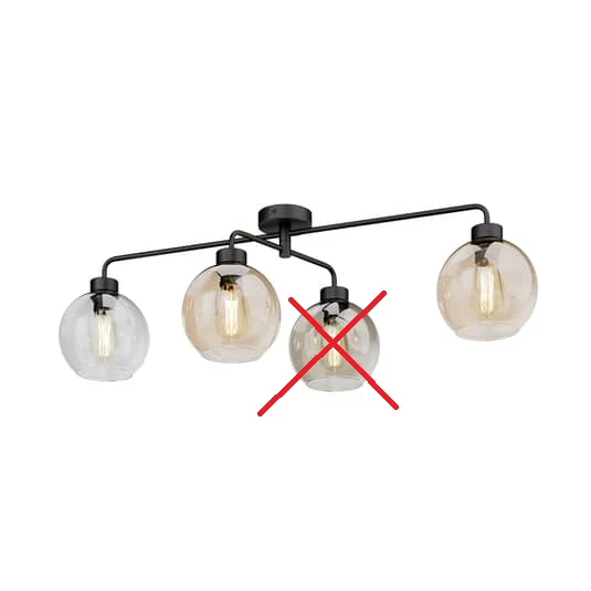 B-Ware Euluna Deckenlampe Cubus Wohnzimmerleuchte Deckenlampe Lampe E27 SIEHE TEXT/FOTO