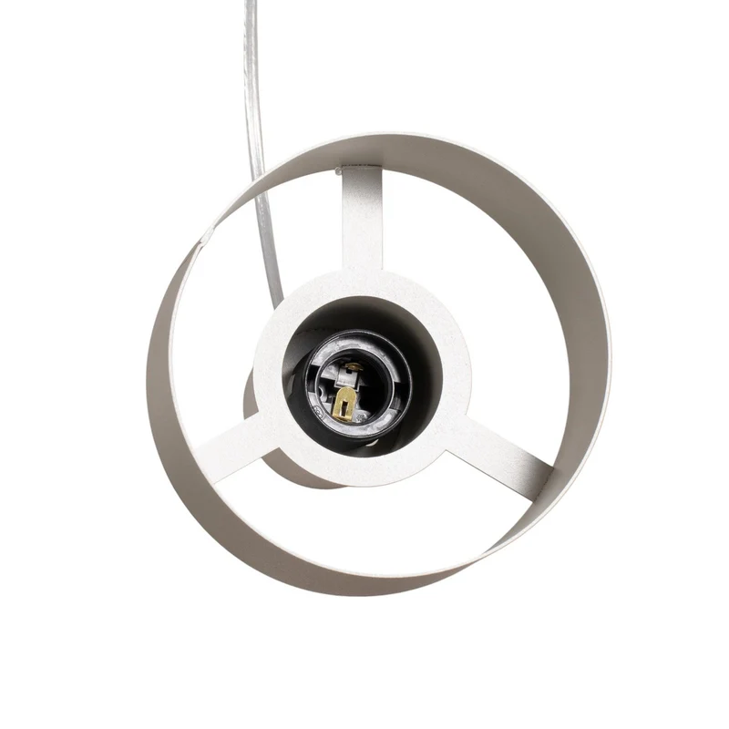 B-Ware Hängeleuchte Rif 3 Pendelleuchte Lampe taupe rund 3 flammig Ø 33 cm SIEHE TEXT