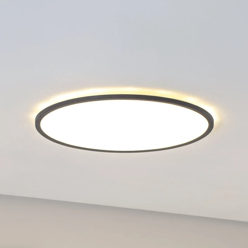 B-Ware TK Lighting LED-Panel Deckenleuchte Panel Aqua LED rund schwarz Metall 718