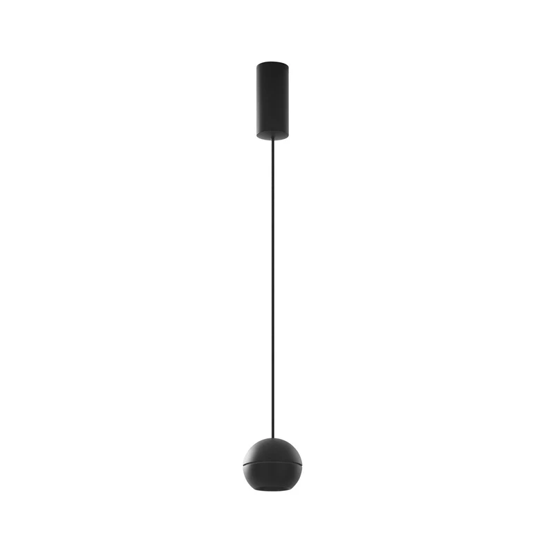 B-Ware Lucande Pendelleuchte Hängeleuchte LED schwarz Aluminium Plarion Lampenschirm