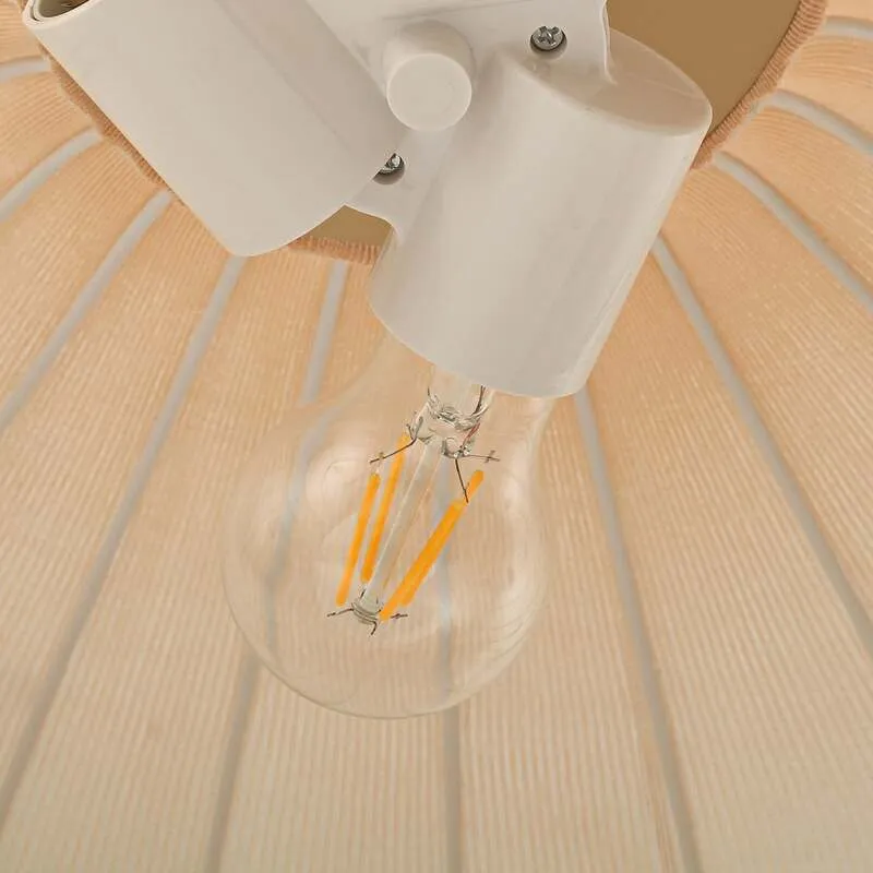 B-Ware Lindby Hängeleuchte Pendelleuchte Helin Deckenlampe beige Textil SIEHE TEXT/FOTO