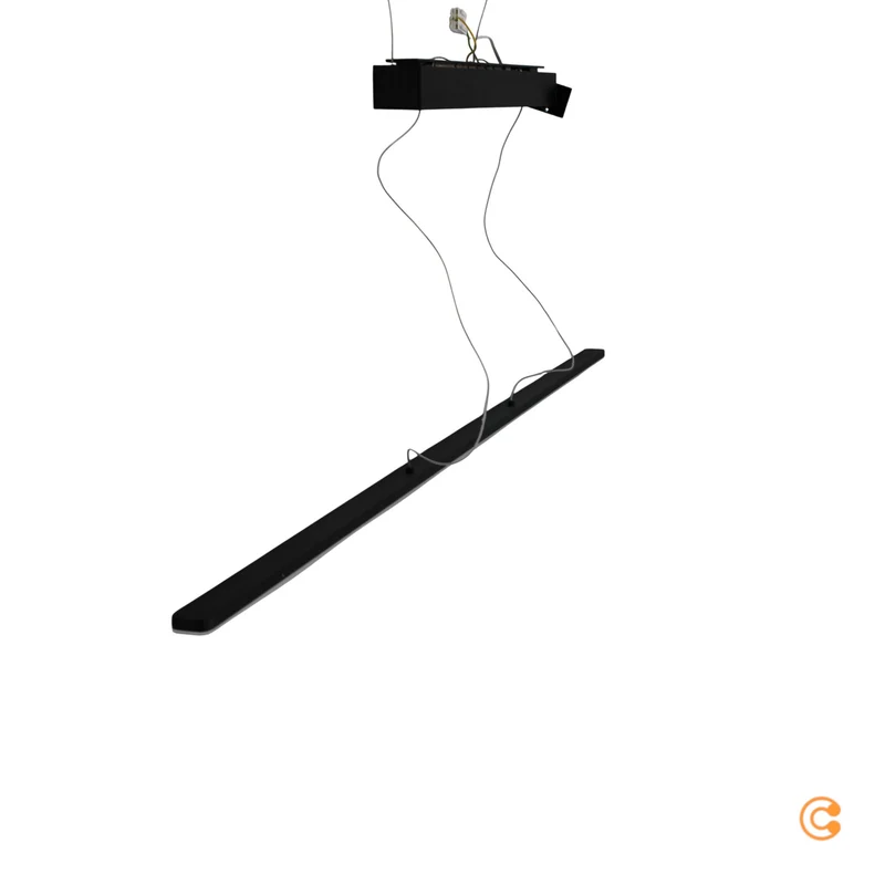 Pendelleuchte Hängelampe Quitani LED Lampe schwarz Aluminium Messing Acryl 14295