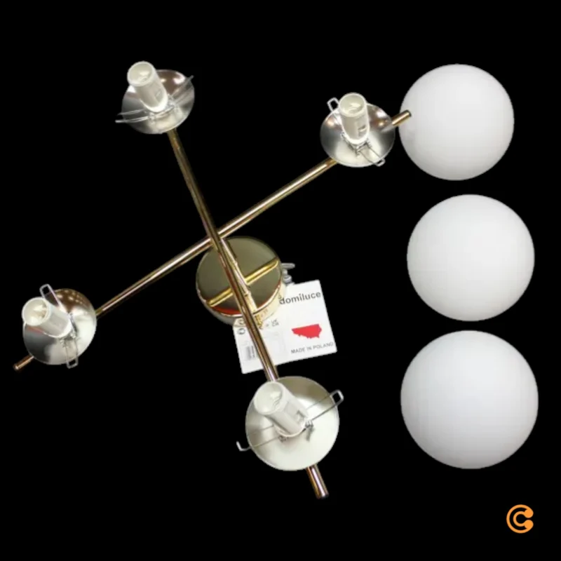 B-Ware Domiluce Deckenleuchte Aurora vierflammig gold Deckenlampe E14 SIEHE TEXT/FOTO