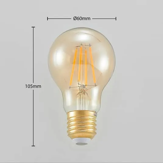 B-Ware Arcchio LED-Lampe Glühbirne Glühlampe Leuchte amber warmweiß E27 12 STÜCK