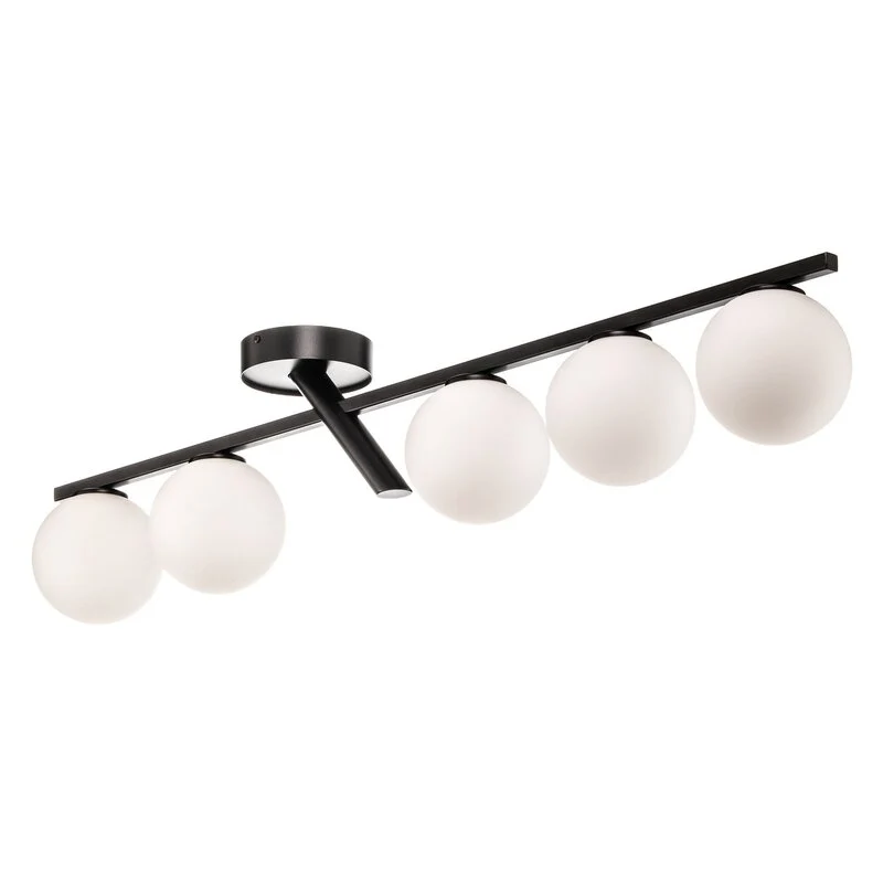B-Ware Baleo Deckenleuchte Lampe schwarz opal fünfflammig Beleuchtung SIEHE TEXT/FOTO