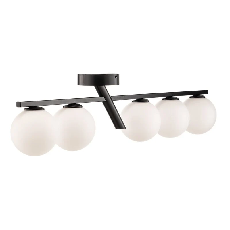 B-Ware Baleo Deckenleuchte Lampe schwarz opal fünfflammig Beleuchtung SIEHE TEXT/FOTO