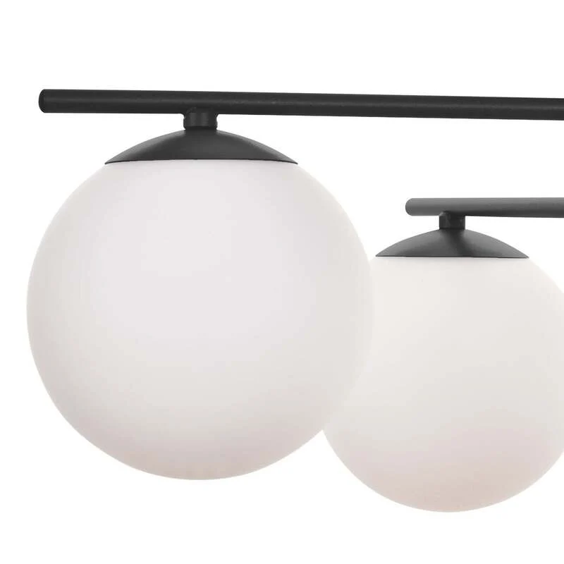 B-Ware Aurora Deckenleuchte Lampe schwarz Glas Ø 50 cm 4 flammig E14 SIEHE TEXT/FOTO327