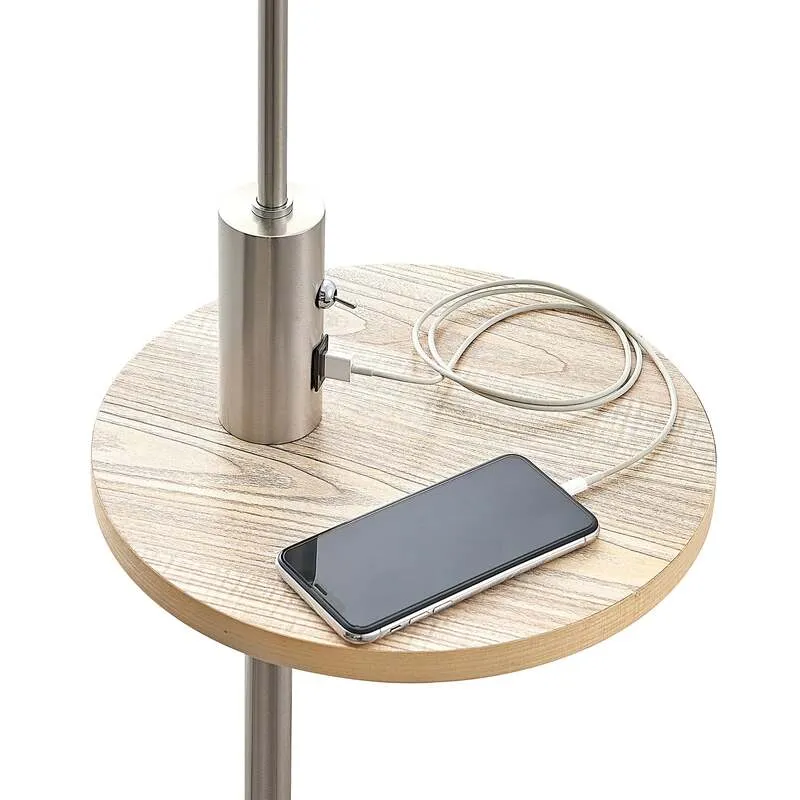 B-Ware Lindby Zinia Stehlampe mit Ablage USB Standleuchte Stehleuchte SIEHE TEXT/FOTO