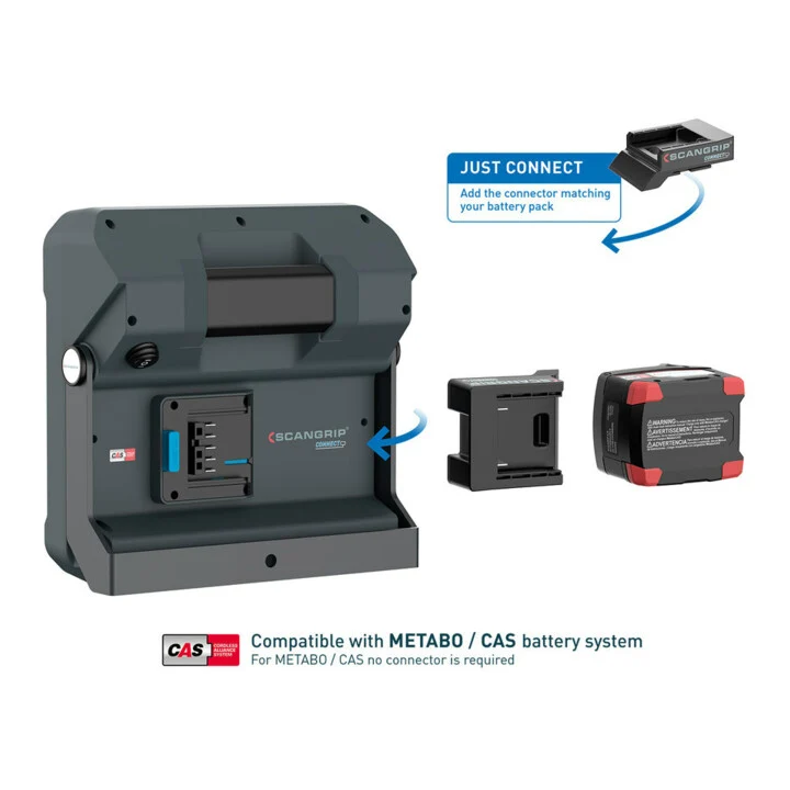 B-Ware SCANGRIP LED-Strahler Baustrahler Arbeitsleuchte VEGA CONNECT 40 W IP54 4000lm