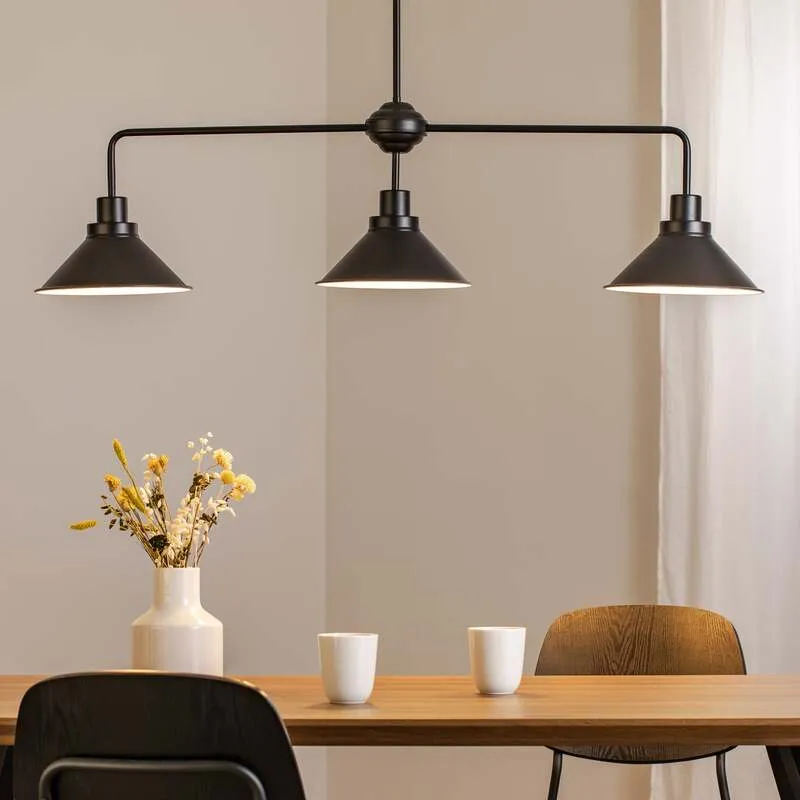 B-Ware Nowodvorski Lighting Hängeleuchte Craft III Hängelampe in Schwarz dreiflammig