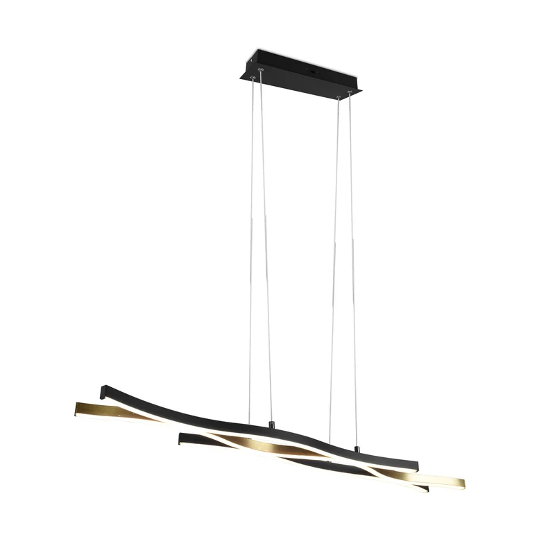 B-Ware Blaze Pendelleuchte Hängelampe LED dimmbar messing matt schwarz Metall CCT