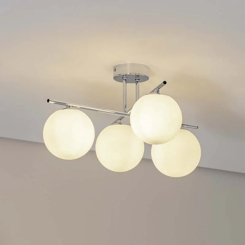 B-Ware Domiluce Aurora Deckenleuchte Lampe chrom E14 4-flammig Metall SIEHE TEXT/FOTO