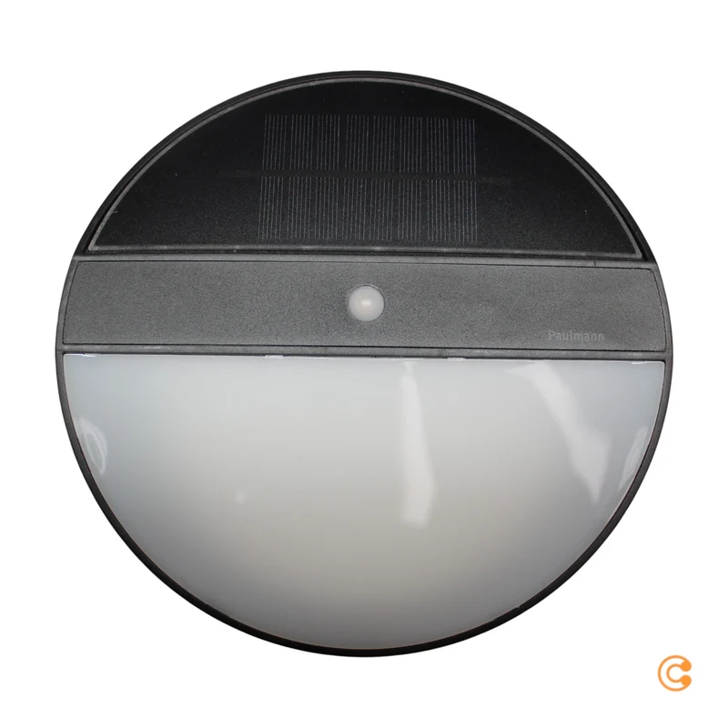 B-Ware Paulmann Wandleuchte Wandlampe Solarleuchte Bewegungsmelder Elois anthrazit LED